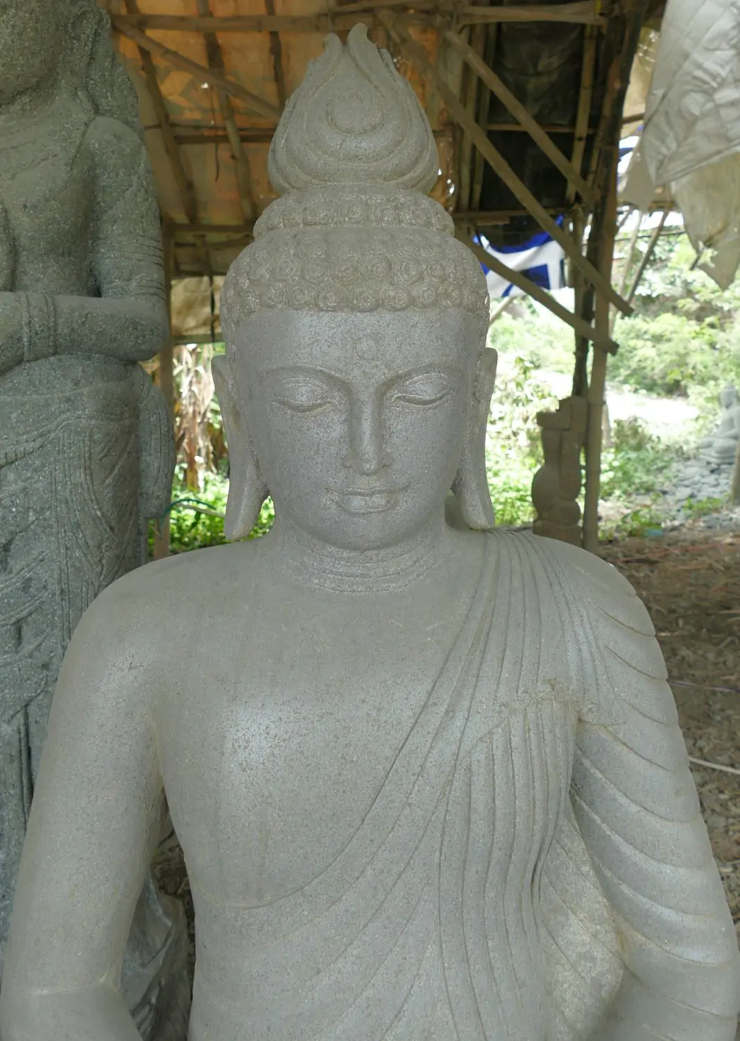 Product image 11 of the product “Seated Buddha made of Riverstone in Dhyana Position - gesture of meditation, H. 138 cm ”